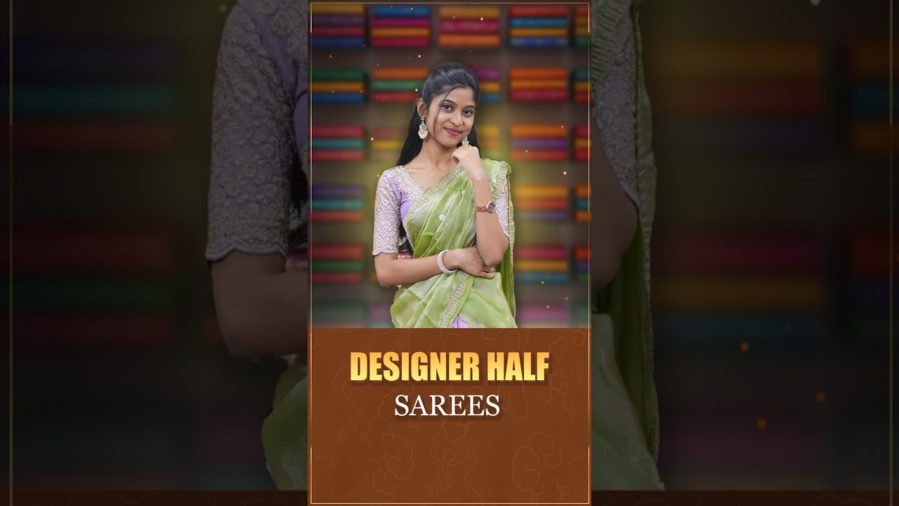 Дизайнерские полусари в She Needs Saree World | Новейшая коллекция шелковых и нарядных полусари #...