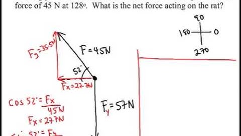 Adding Force Vectors in 2 Dimensions (Chapter 3)