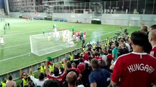 Meccs utáni jelenetek -  Szurkolók vs Játékosok - Andorra vs Magyarország 1-0 +18