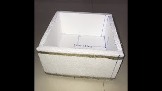 How To Make Box Using Thermocol For One Feet Farming