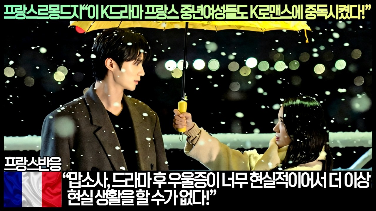 [프랑스반응]프랑스르몽드“이 K드라마 프랑스 중년여성들도 K로맨스에 중독시켰다!”“맙소사, 드라마 후 우울증이 너무 현실적이어서 더 이상 현실 생활을 할 수가 없다!”
