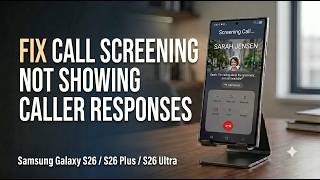 Fix Call Screening Not Showing Caller Responses on Samsung Galaxy S26, S26 Plus, S26 Ultra
