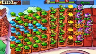 Plants Vs Zombie Adventure Roof - Level 8 Gameplay