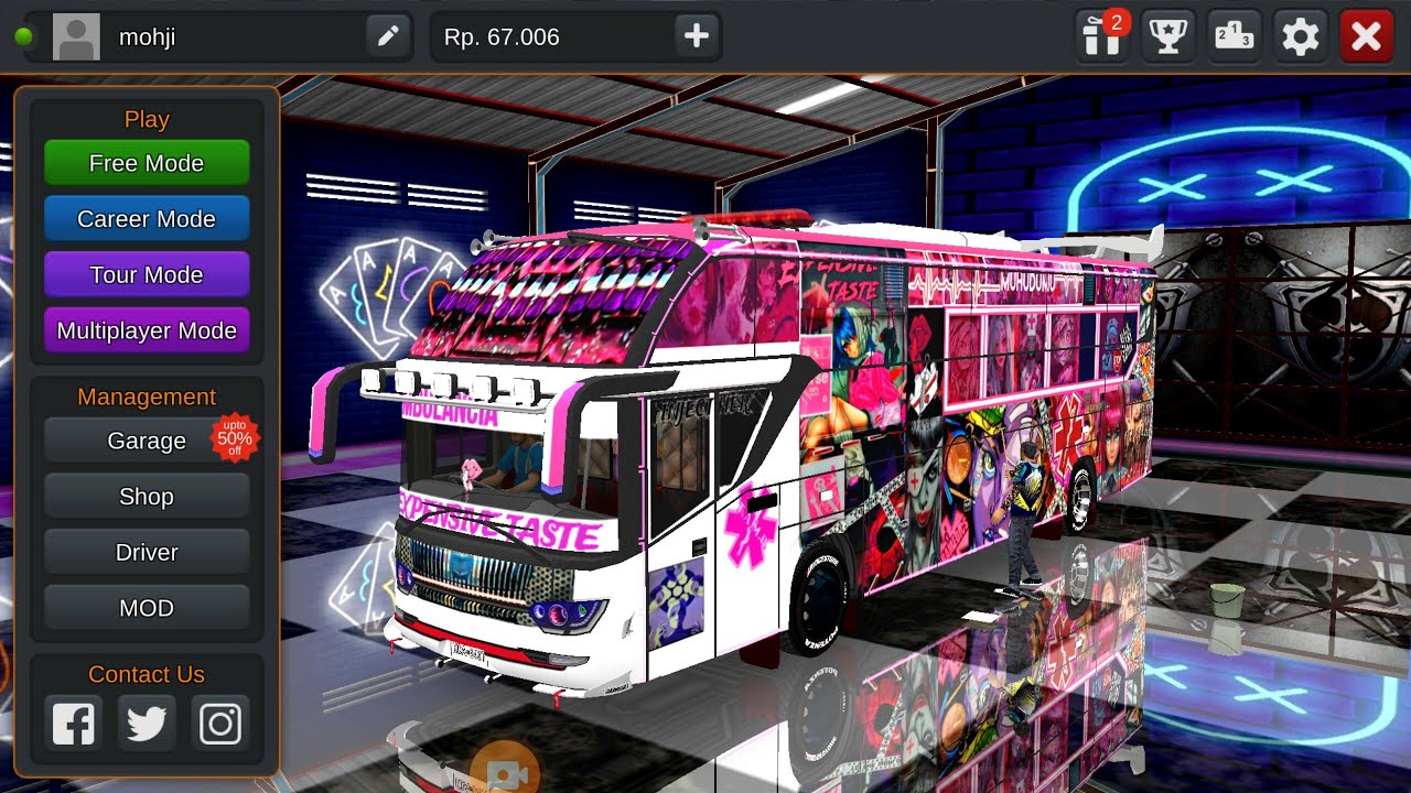 Mathree Simulator NIGHTNURSE matatu in bus simulator indonesia - YouTube