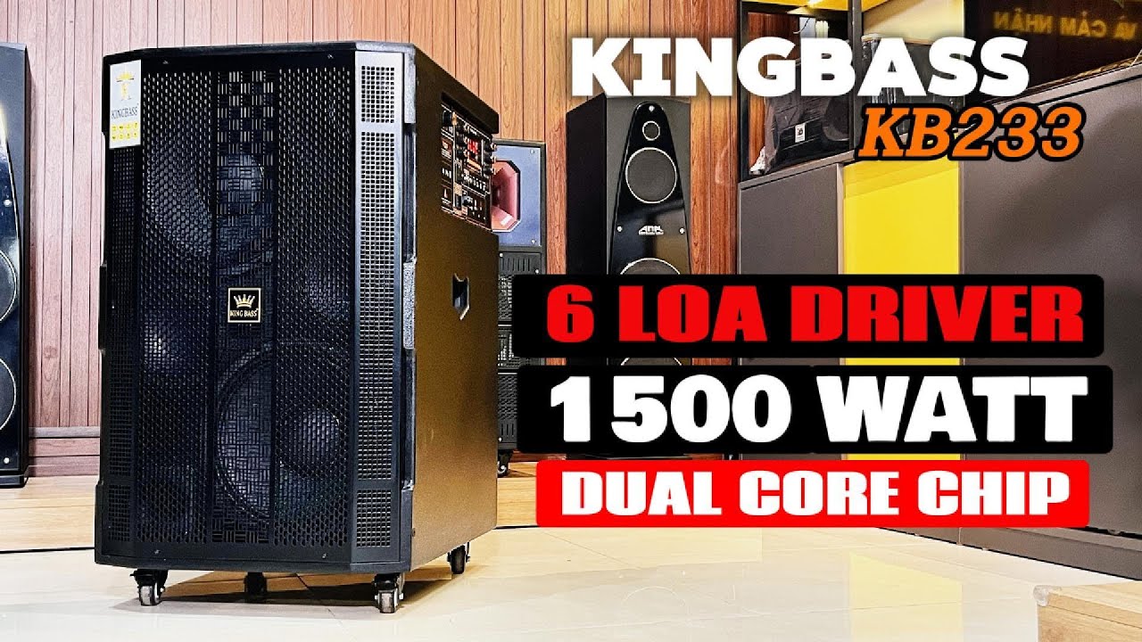 Loa Kéo Công Suất Lớn BASS ĐÔI Tầm 8 Triệu KINGBASS KB233
