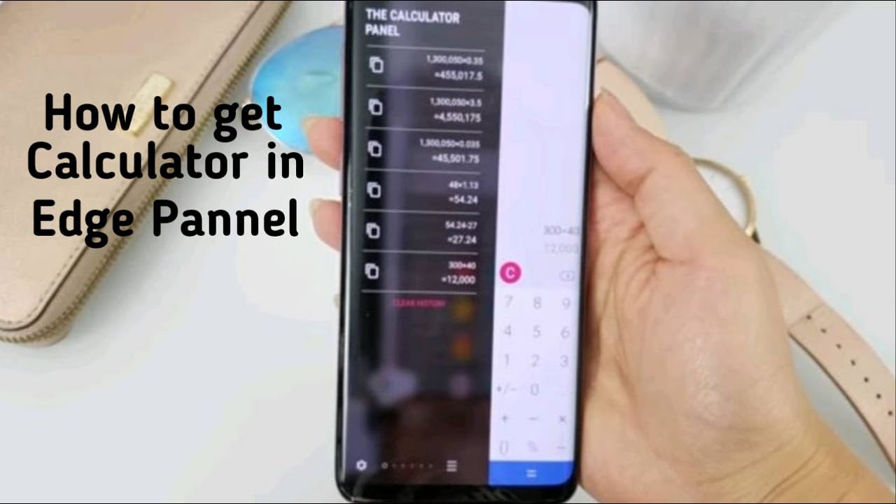 How To Get Calculator In Edge Panel Easy NEW 2021 SAMSUNG 