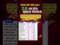 भारत का नया GST 2.0 😱 अब होगा हर सामान सस्ता⁉️ Full GST Rate List 2025 #shorts #gst #gstupdate #gk