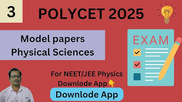 POLYCET Model Papers 2025 | physical science | POLYCET 2025 Tips and Tricks | Part-3