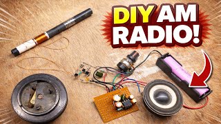 AM Radio using BC547 and BC557 || Loud and Clear Sound || LM386 audio Amplifier