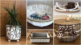 5 Dıy Rope Organizer Basket Ideas!