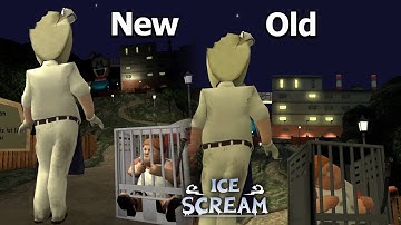 Ice Scream 1 Improved Update! New Game Over Cutscene New vs Old