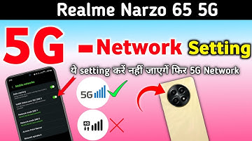 Realme narzo n65 5g network settings, Realme narzo n65 5g network kaise laye/Realme network problem