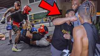 HEATED SPARING SESSION! *Anthony sucker punched me!! So we did this..