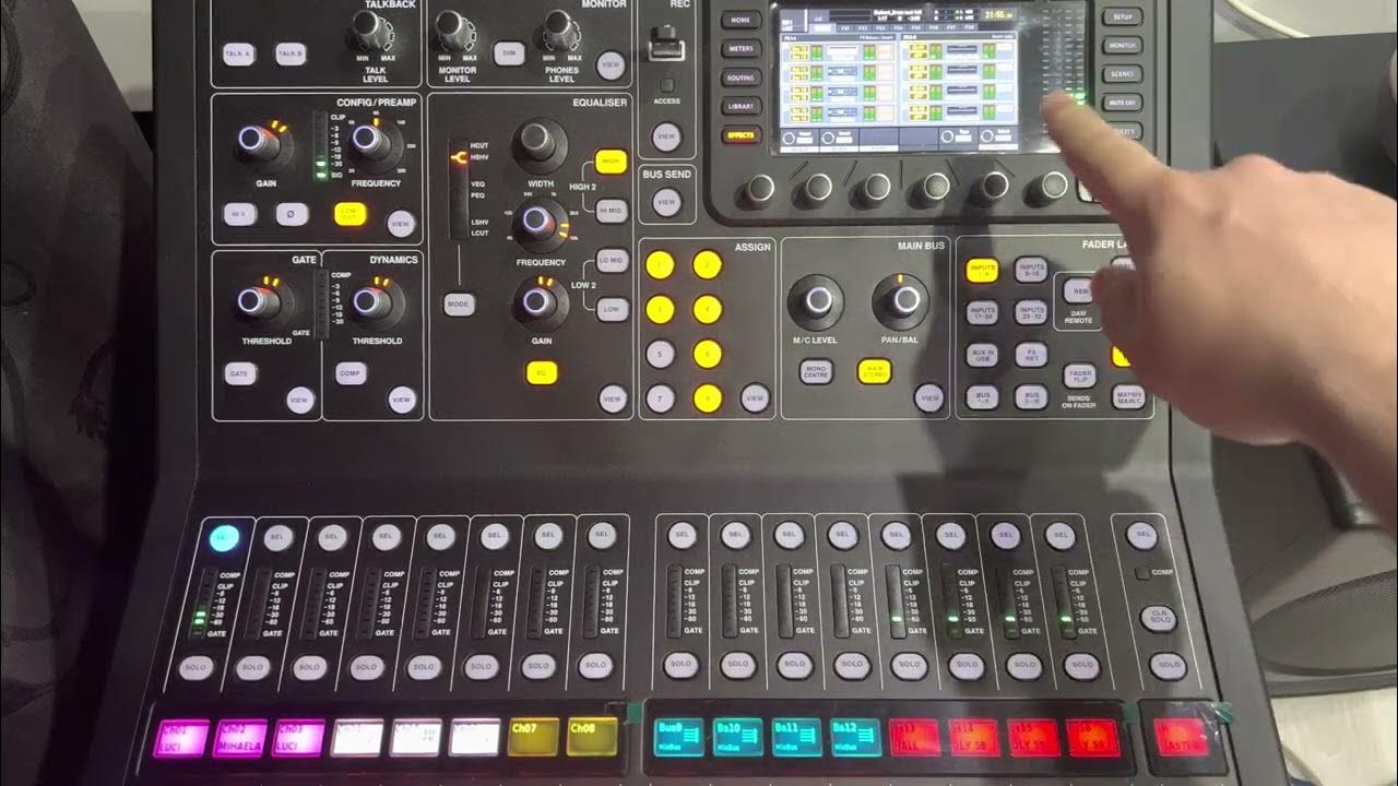 MIDAS M32R despre corectii si efecte YouTube