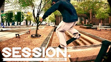 Session Skate Sim - Pyramid ledges Spot Highlight