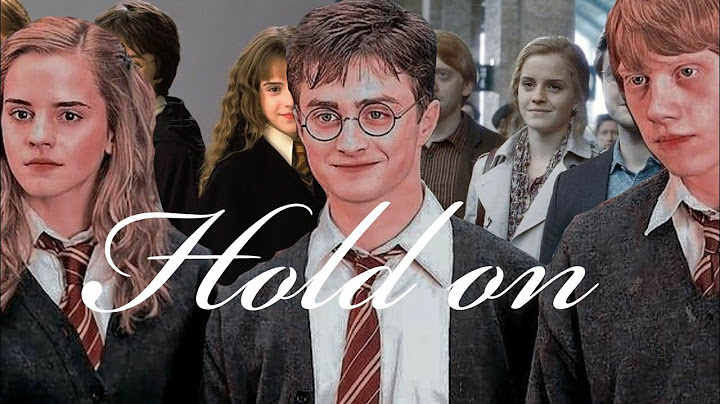 Clip Hold on / le trio d'harry Potter(hermione ron harry)