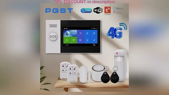 A must-have product! PGST PG-107 4G Wireless Home Alarm System WiFi Security System with 4.3 Inch