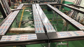 Cách trừ cửa đi 4 cánh nhôm Owin Bản To 140 || cách làm cửa nhôm Owin hệ to || Nhôm Owin 0988837389