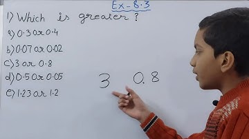 Q1Ex8.3 Decimals Class 6 Maths NCERT| Comparing Decimals | Chapter -8 Decimals  Unlock Your Learning