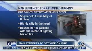 Jail time for Buffalo man who tried to set wife on fire