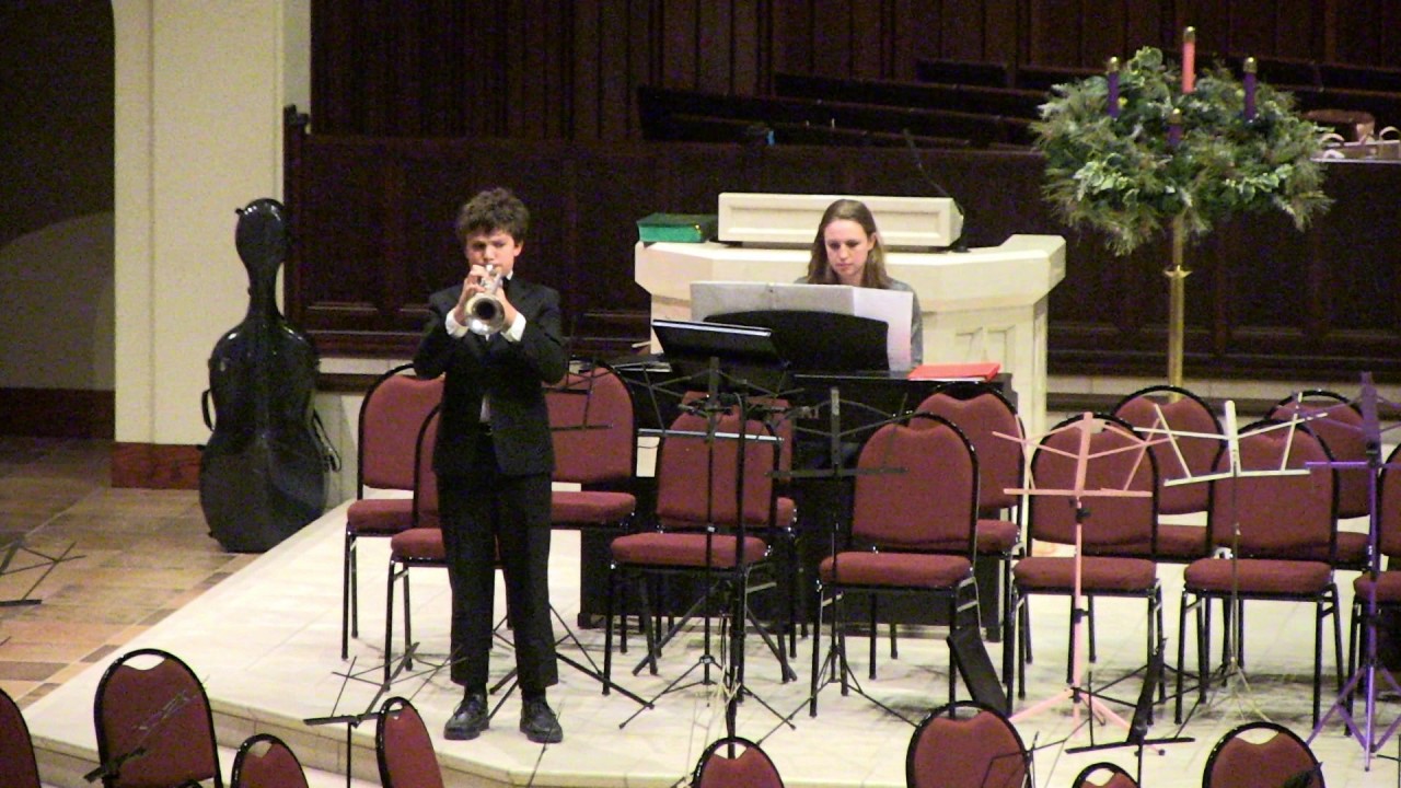 Haydn Trumpet Concerto, second movement. Solo with piano, Dec 12, 2016