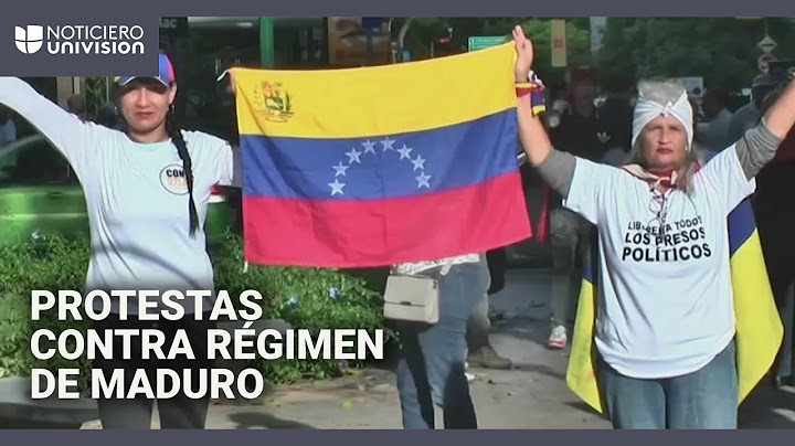 “Nací en dictadura y quiero morir en libertad”: venezolanos protestan contra el régimen de Maduro