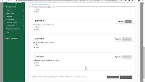 Blackboard How to take a test for students