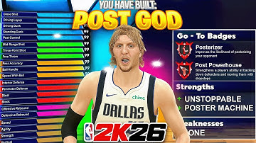 NBA 2K26 BEST POST SCORER BUILD - BEST CENTER BIGMAN BUILD on 2K26!