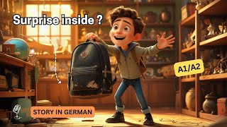 Learn German for beginners| A1-A2 German learning| German story| Secret in bag