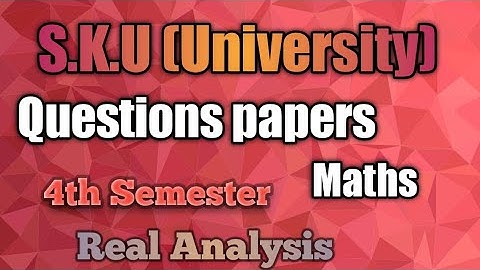 4th sem maths Questions papers 2020,2019,2018 and 2017 ||Sri Krishna Devaraya University (S.K.U)||
