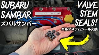 Subaru Sambar EN07 Valve Stem Seal Replacement | Stop The Oil Burning & Blue Smoke!