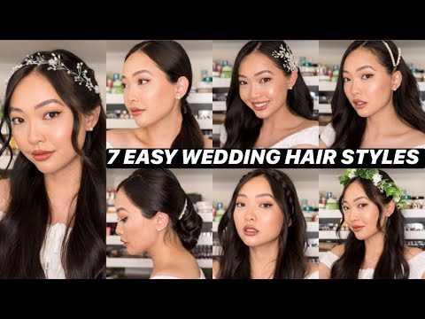 7 EASY DIY BRIDAL HAIR STYLES | Wedding Week Series Episode 1