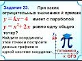 ОГЭ Задание 23 Парабола и прямая Точка касания