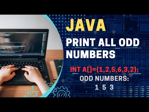 Print all Odd  numbers  || Java || Write a program to array elements print all Odd  numbers || Tamil