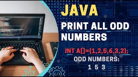 Print all Odd  numbers  || Java || Write a program to array elements print all Odd  numbers || Tamil