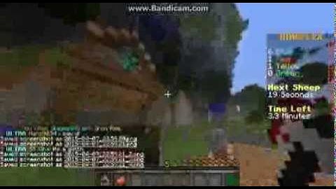 God_Of_Life flying and speed hacking on Sheep Quest on Mineplex.