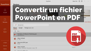 Comment enregistrer un PowerPoint en PDF avec animations ?