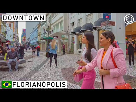 🇧🇷 Downtown FLORIANÓPOLIS | Santa Catarina | Southern Brazil | 2022 【 4K UHD 】