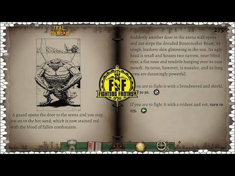 Fighting Fantasy Classics: Trial of Champions - Interactive Fiction Longplay