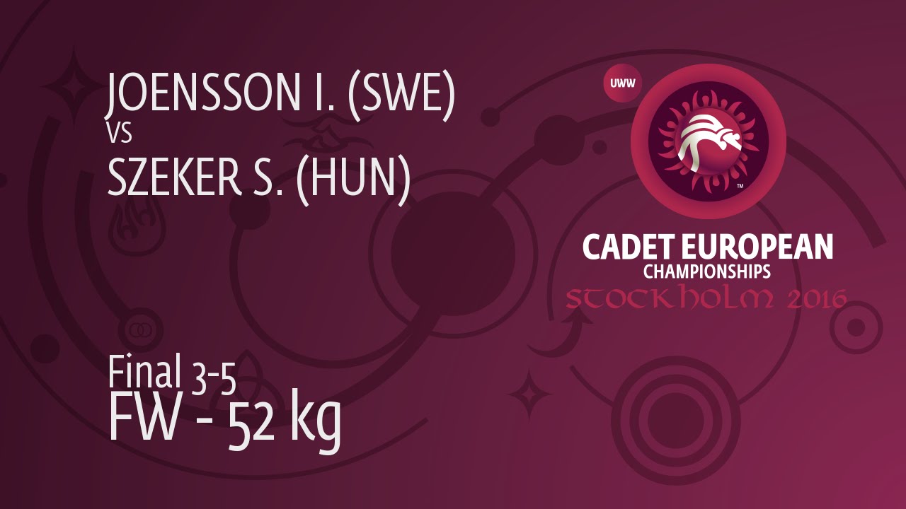 BRONZE FW - 52 kg: S. SZEKER (HUN) df. I. JOENSSON (SWE), 3-1