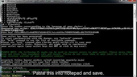 Graft cli-wallet Usage