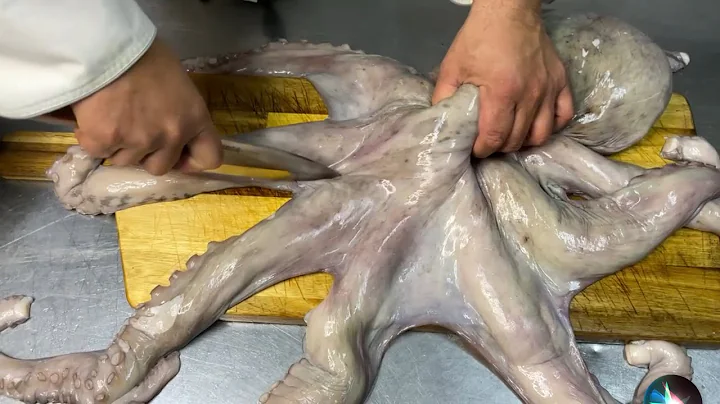 Technique how to tenderize big Octopus  how to cook and clean octopus |The Private Chef