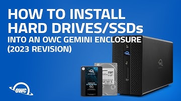 How to Install Hard Drives/SSDs in an OWC Gemini Enclosure (2023 Revision)