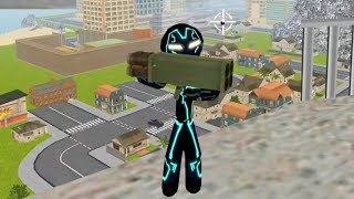 Neon Iron Stickman Rope Hero City Gangstar Mafia - Gameplay Trailer (Android Gameplay) screenshot 2