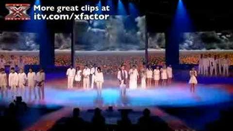 X Factor Finalists perform Heroes - The X Factor Live results 7
