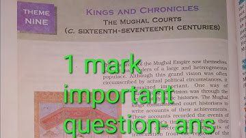 Ch-9 Kings and chronicles // 1 mark important question- Ans history class 12 NCERT