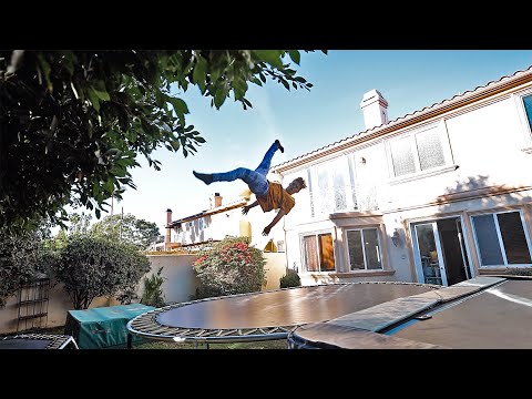 Chillest Backyard Trampoline Park | Risk House