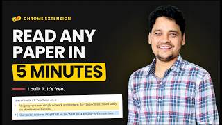 I Built Free Chrome Extension: Read Research Papers Faster