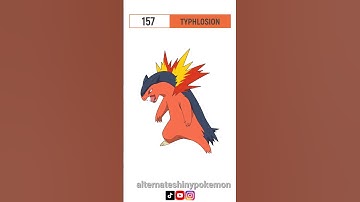 157 - ✨Typhlosion✨| Alternate Shiny Pokémon #shorts #typhlosion #shinypokemon