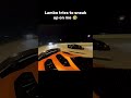 Lambo sneaks up